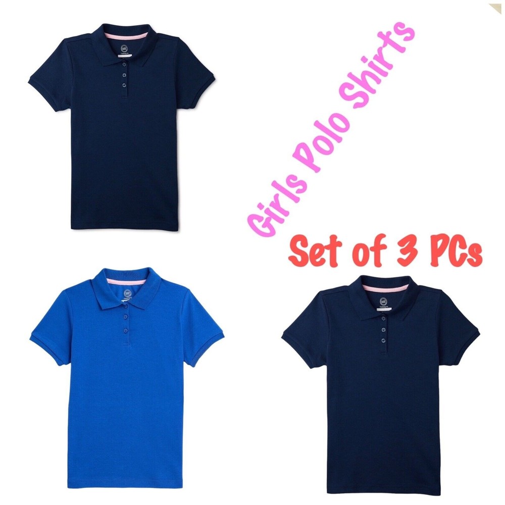 Bundle of 3 NEW Kids School Uniform Polo Shirt XL - Picture 3 of 8